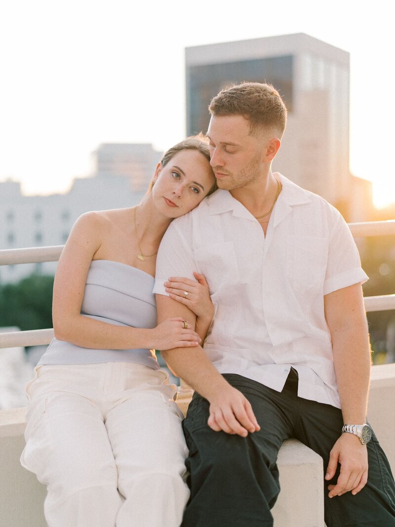 Emily and Nate's downtown Orlando engagement session