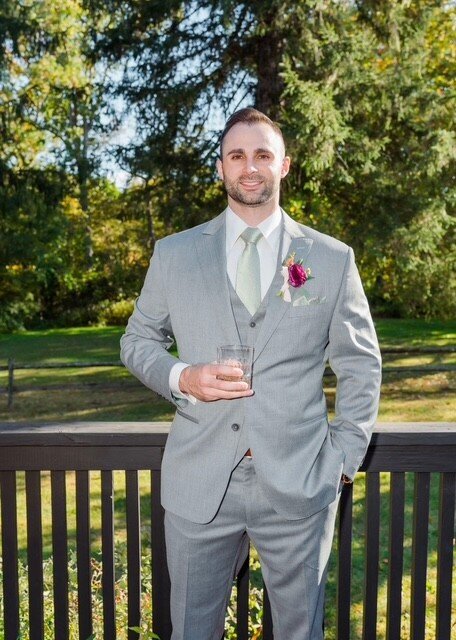 Custom Three Piece Suit Grey Wedding Suit