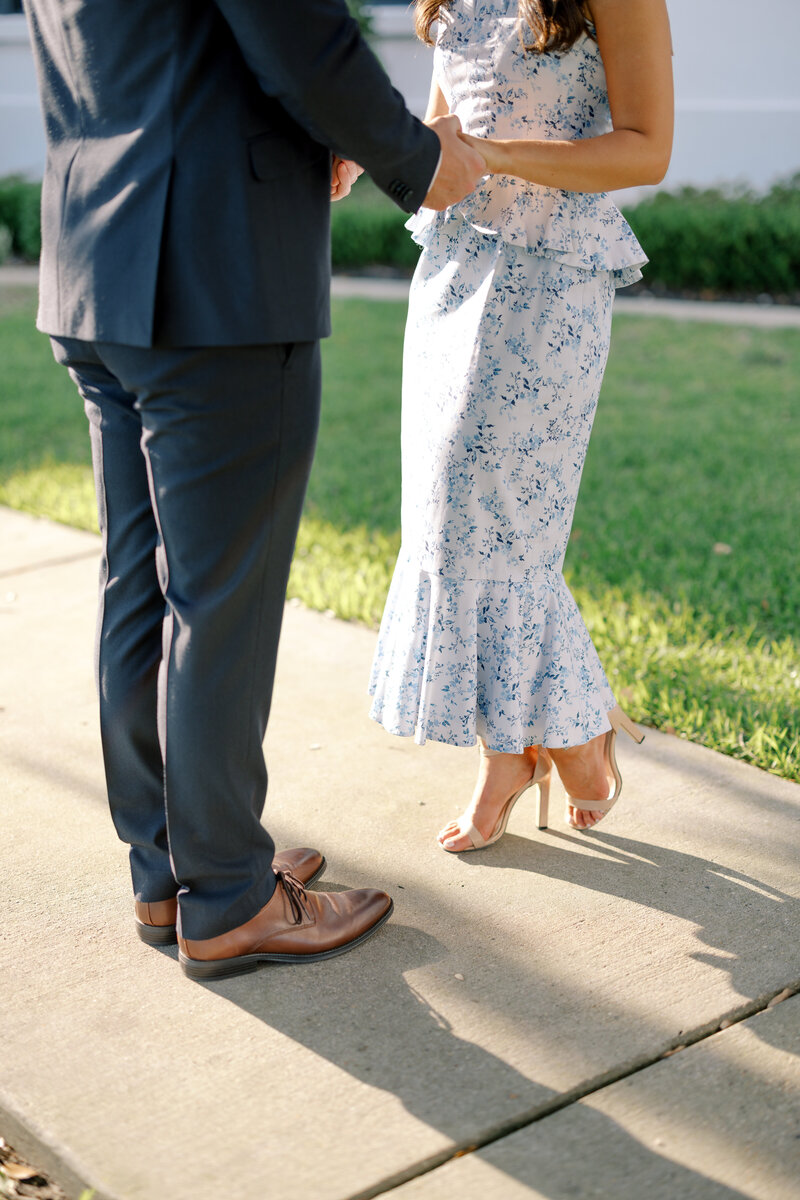 Engagement photos taken at the White House Hotel in Biloxi, Mississippi.