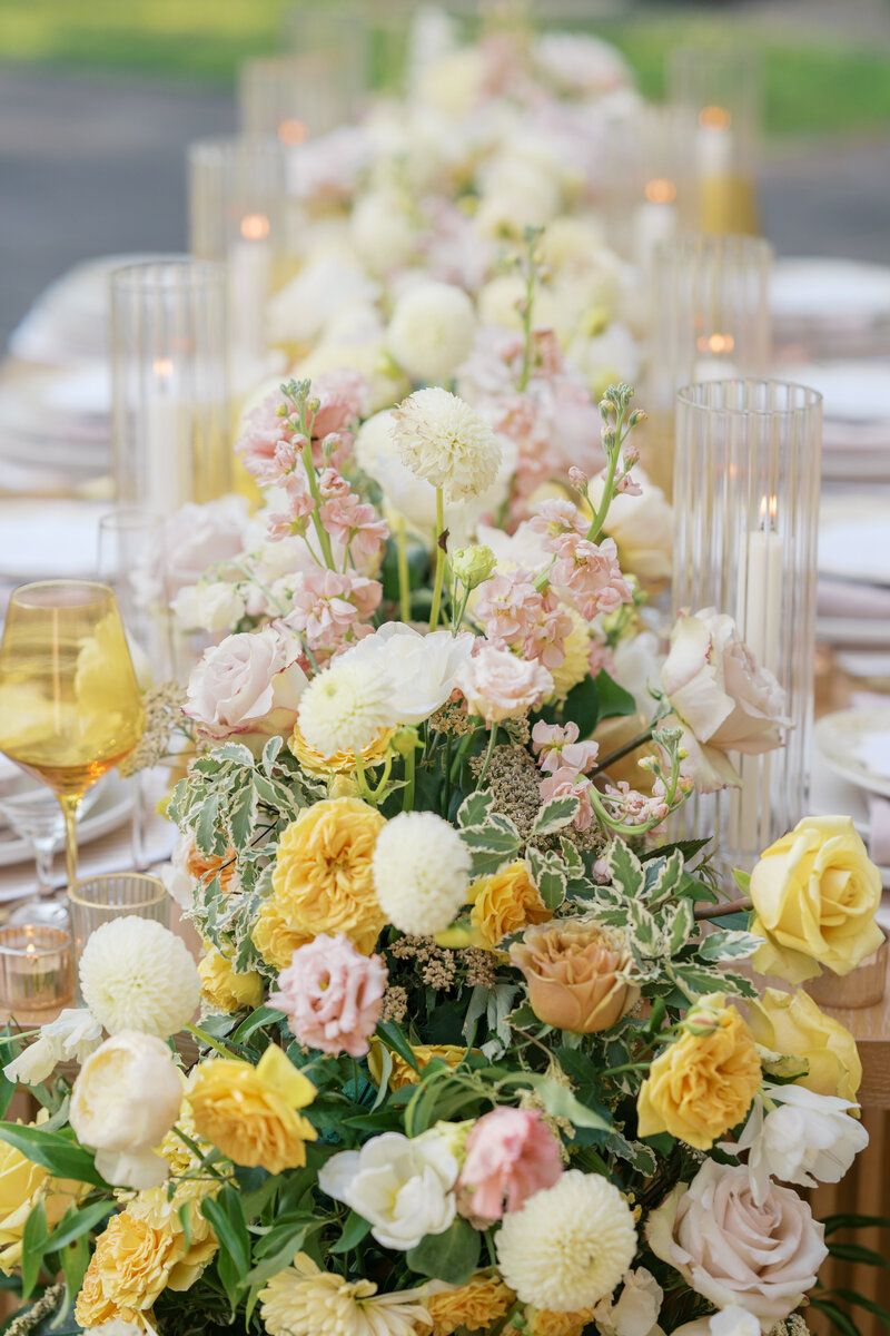 Wedding Reception Table Decor at Ashford Estate Wedding Venue in Allentown New Jersey