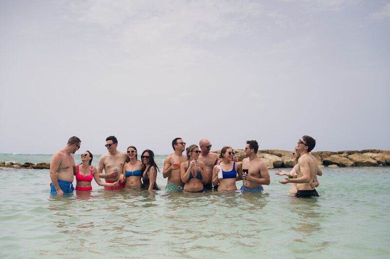 Group of friends on vacation in Mexico