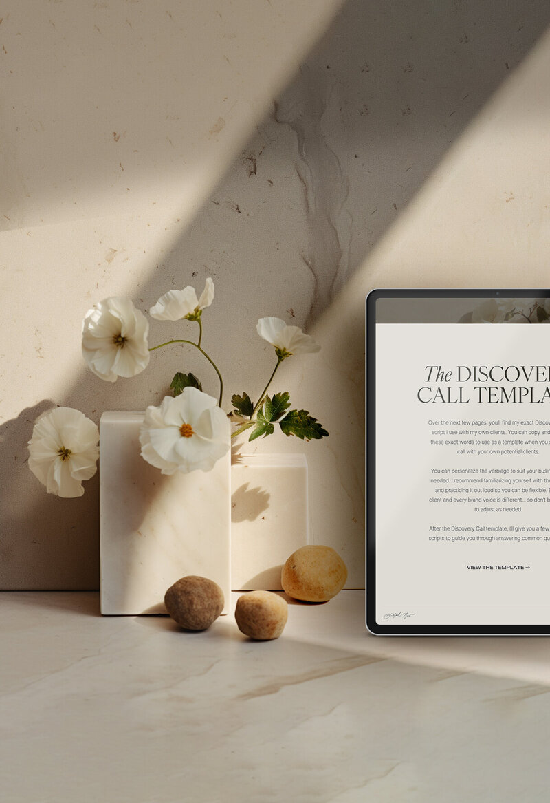 The Discovery Call Template - Consultation Call Script for Brand Designers - By Sarah Ann Design