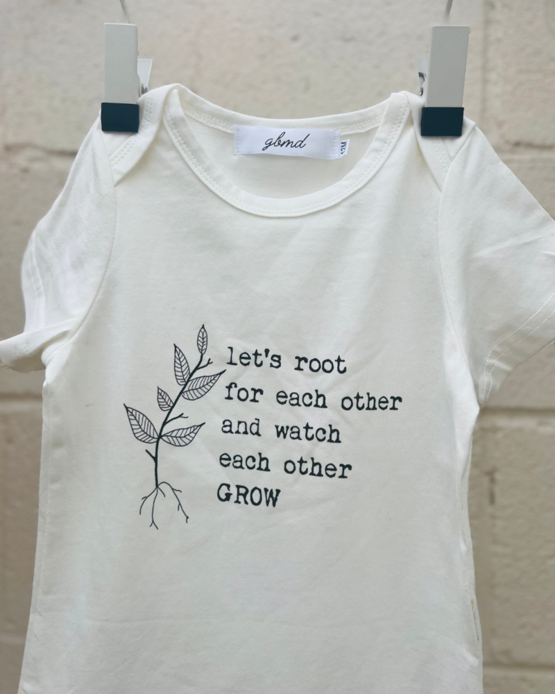 Root For Each Other Onesie (close up)
