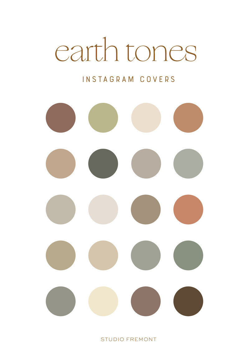 Earth Tones Instagram Highlight Covers