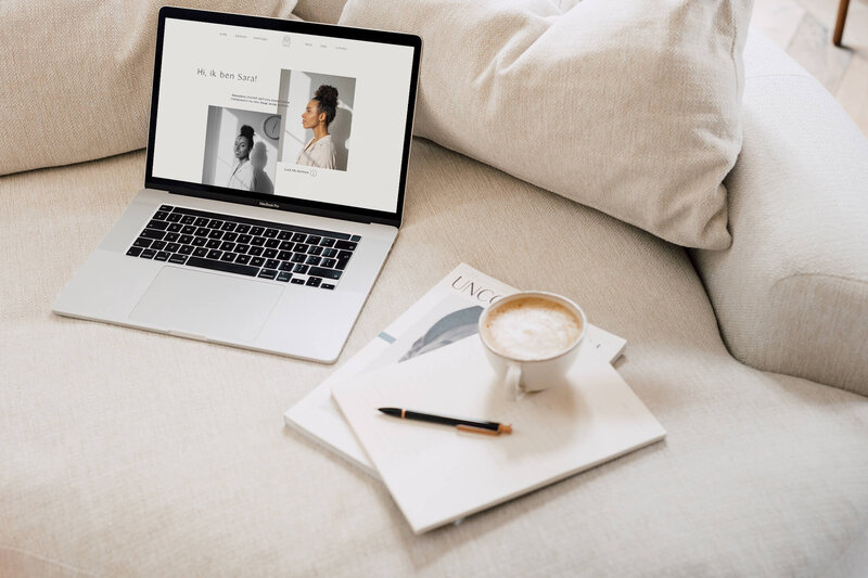 Minimalistische Showit template voor fotografen