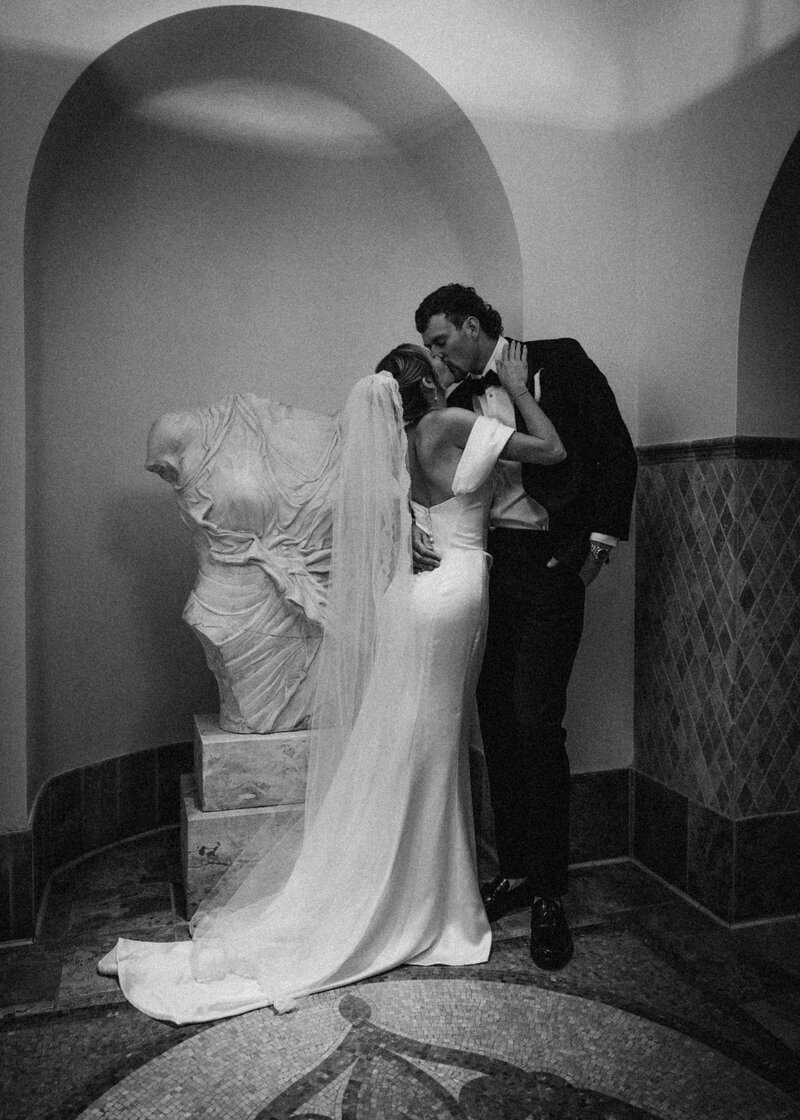 From her effortless and chic glam to the custom designer wedding gown, the bride wanted to recreate a beautiful photograph.