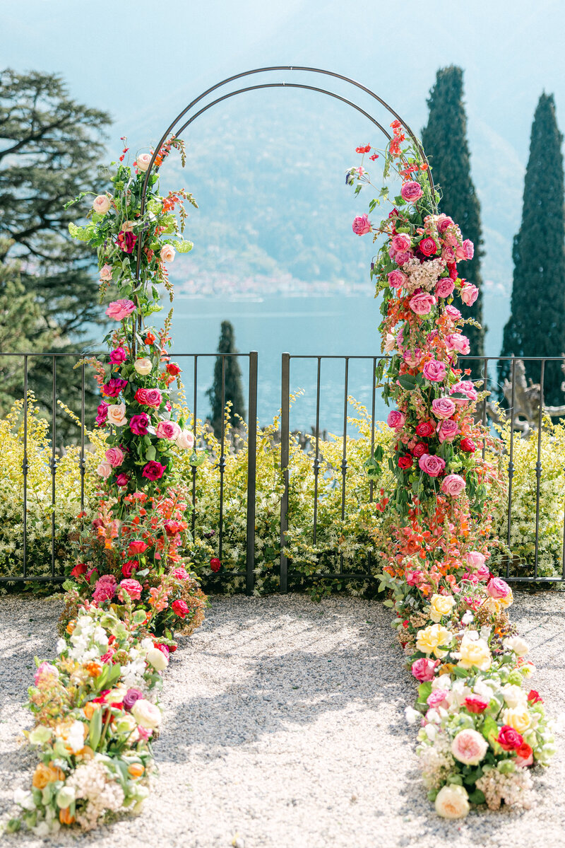 Lake Como, Italy Wedding at Villa del Balbianello in the summer fine art photography by  Chelsey Black Photography