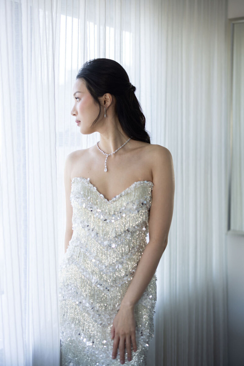 editorial bridal portrait captured by New York City photographer Bonnie Gillis