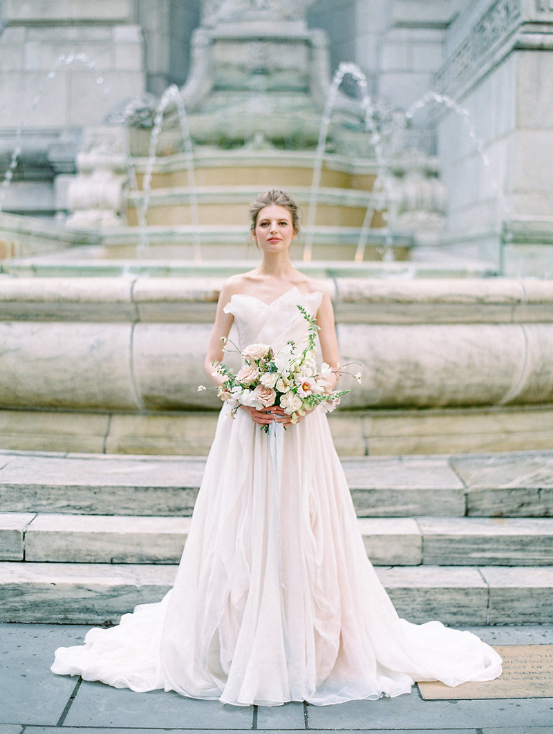 NYC Library Wedding Bridesmaid Dresses