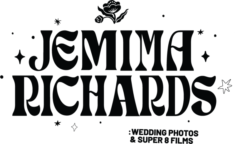 Jemima Richards Wedding Photos & Super 8 Film logo