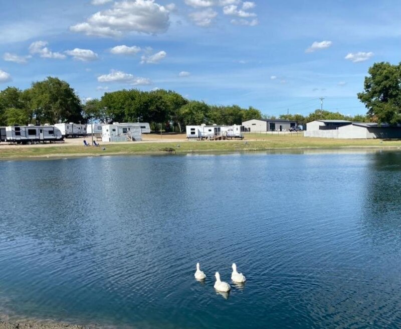 Take advantage of all-bills-included RV sites at Mockingbird Meadows, situated near Lake Tawakoni, TX.