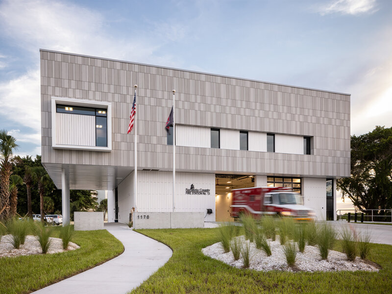 Sweet Sparkman Architects Sarasota County Fire Station 13 Landscape 1