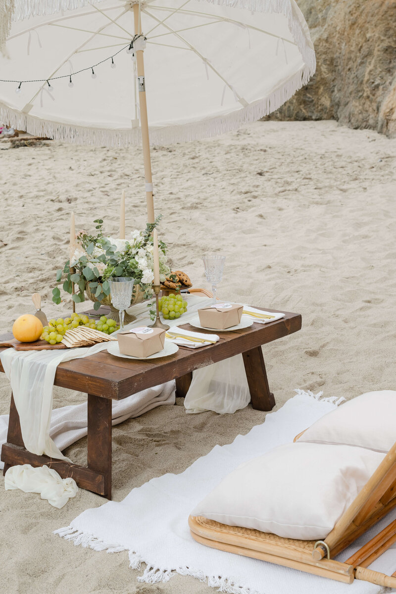 Beach proposal at Pacific Palisades