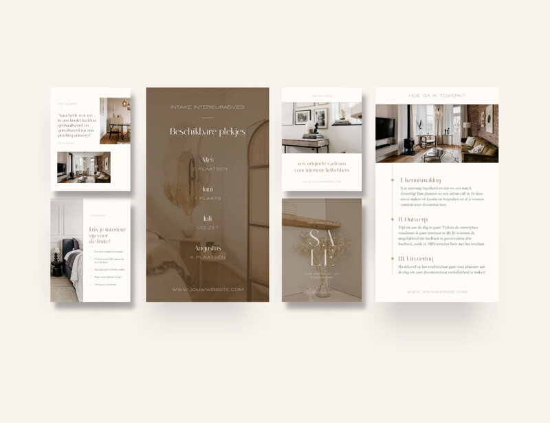 Interieur ontwerper Instagram templates Wahiba Wonders 2