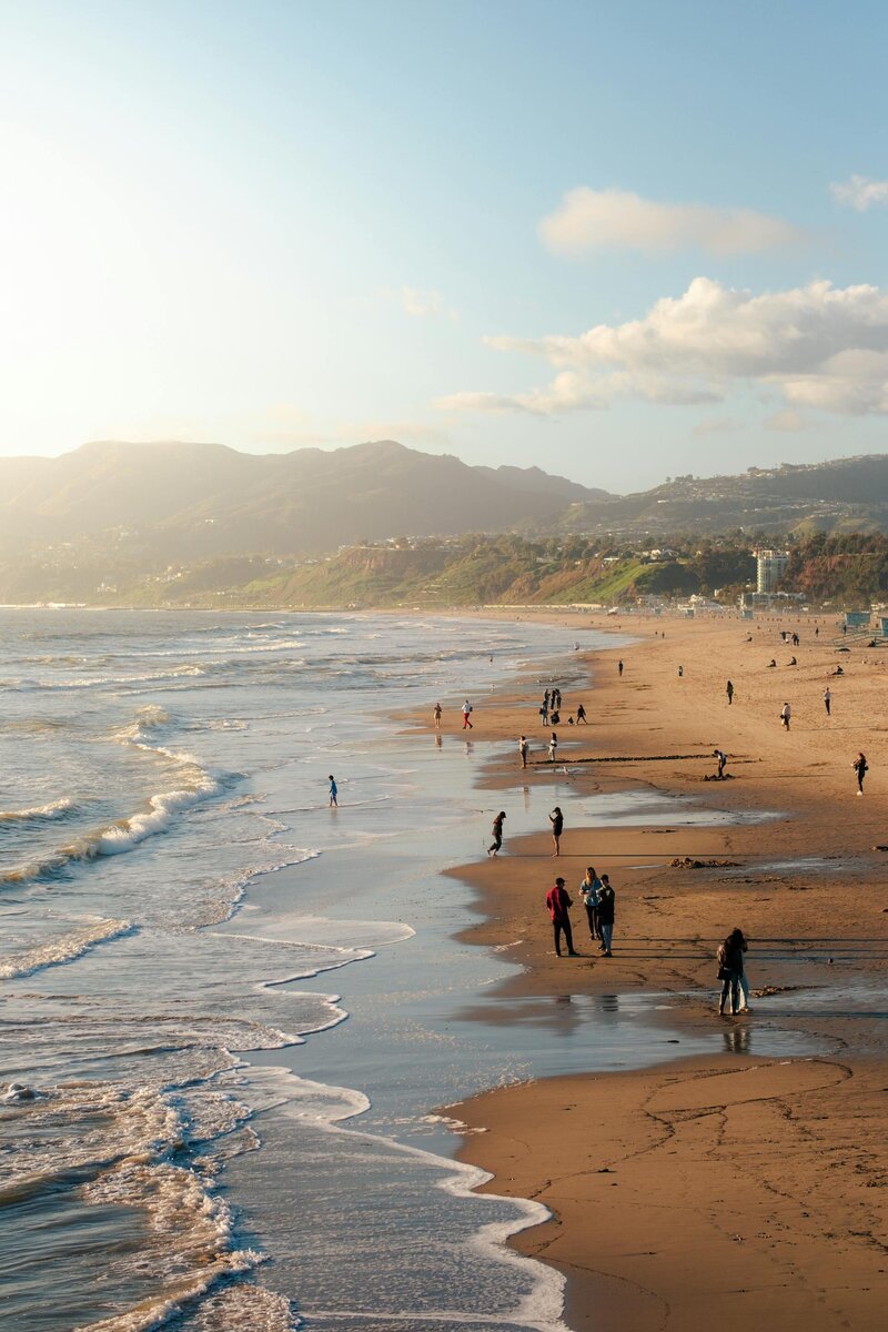 coastline of Santa Monica, California