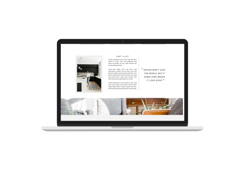 Semi-Custom Website - Juliet Home Page 2