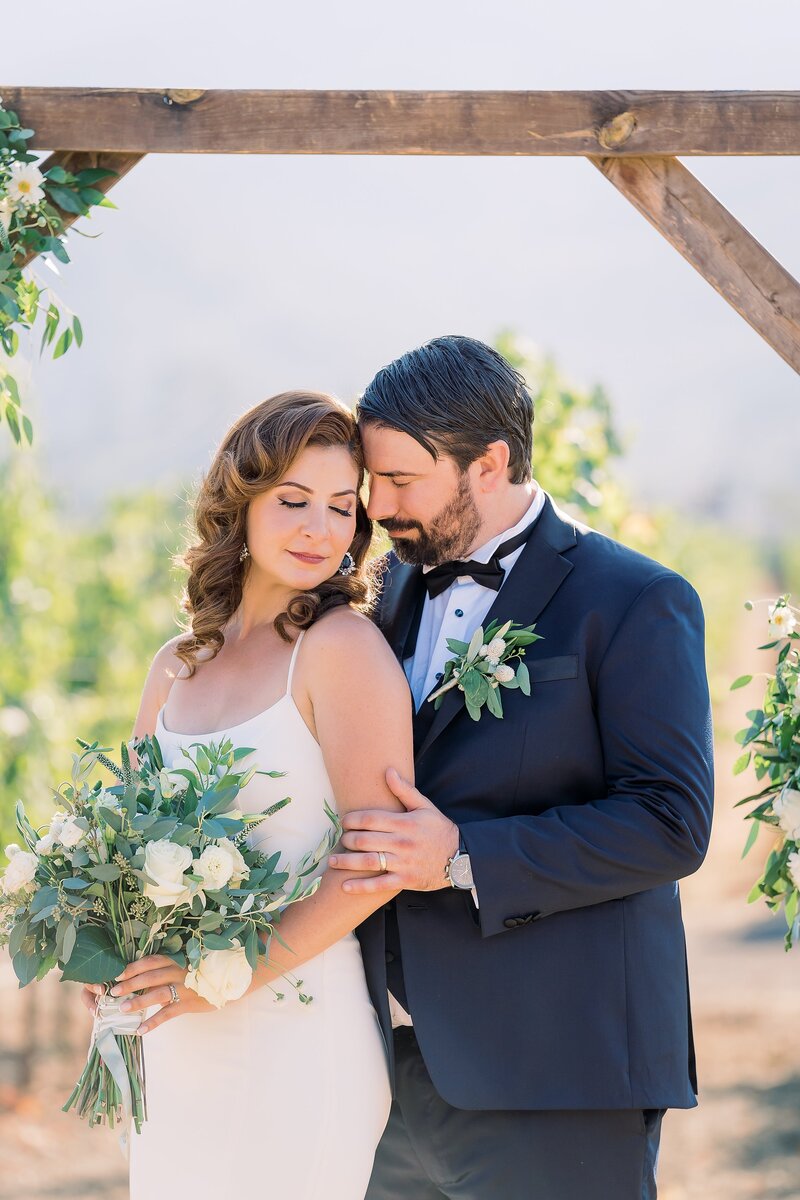 vineyard and rustic wedding at napa