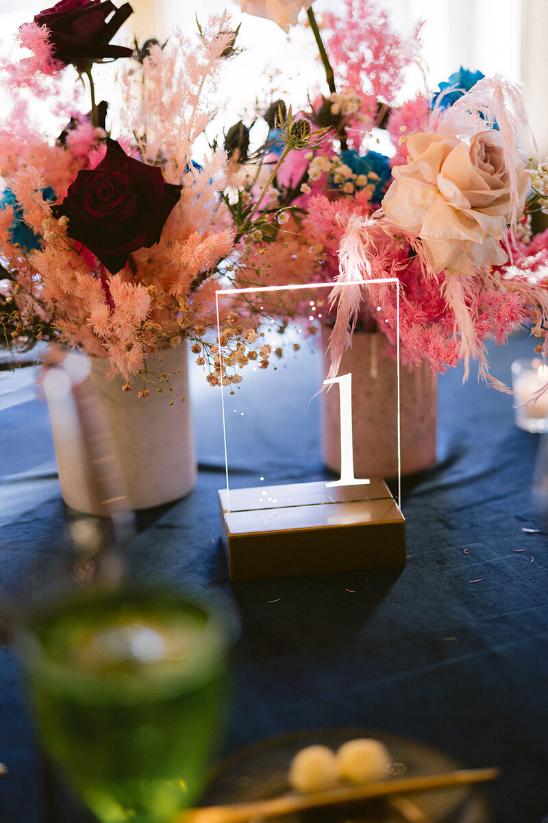 illuminated celestial table number