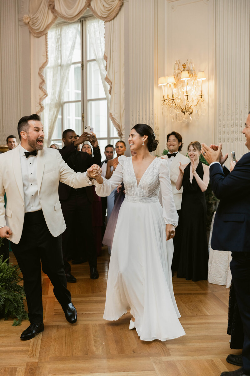 Luxury Newport Rhode Island wedding at Rosecliff Mansion by Gathered East