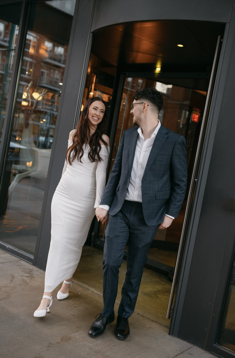 couples portrait taken by milwaukee wedding photographer