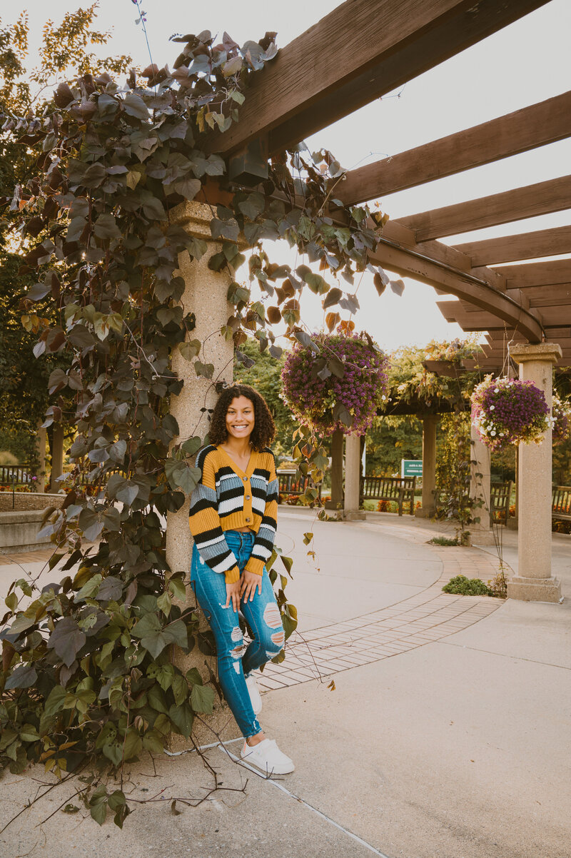 Mid Michigan high school senior under arbor