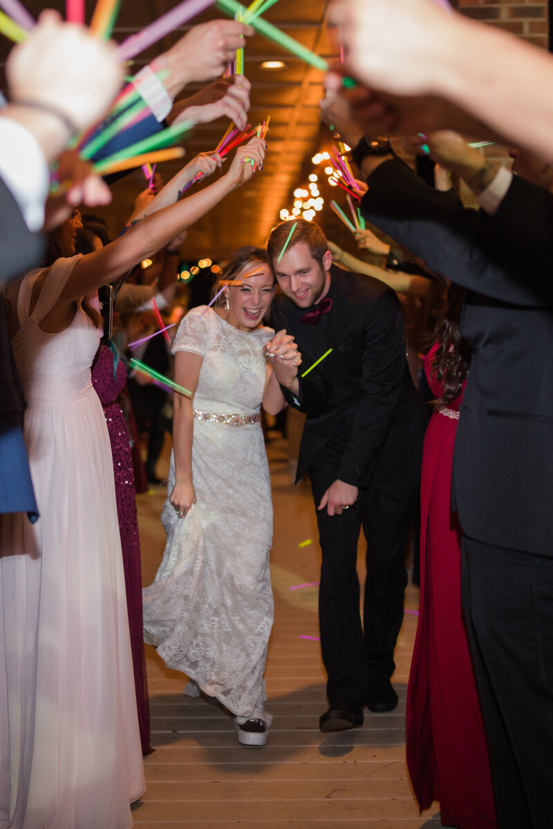 wedding bride and groom savannah georgia exit reception