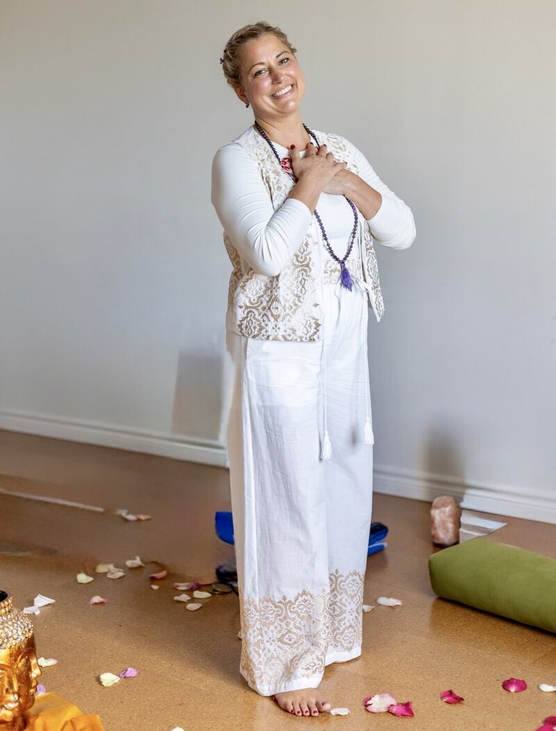 advertisement for yoga and sound bath event
