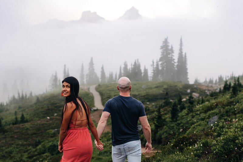 Mount Rainier Engagement Photography