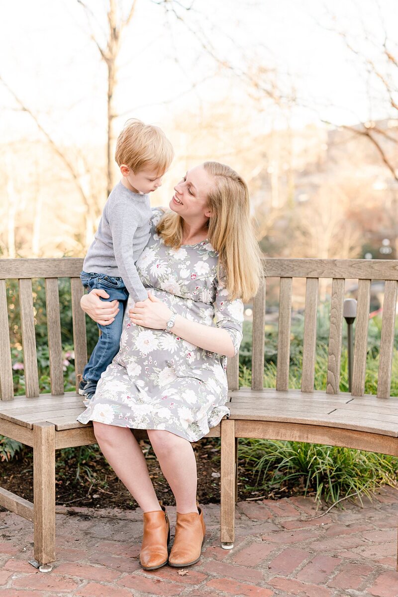 downtown greenville maternity session falls park_210210176514016