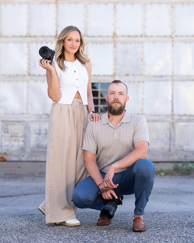 Chad and Tara Johnson, husband and wife photographers in Swanton Ohio