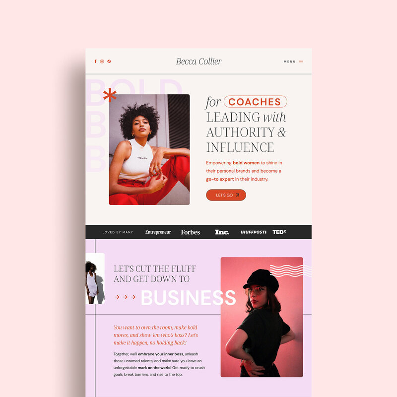 showit website template for bloggers