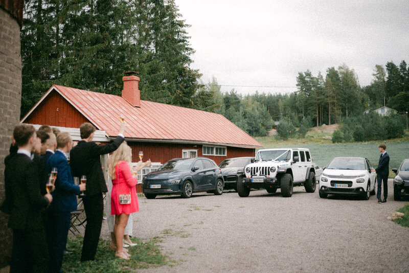 Wedding photo of an Intimate  wedding reception  in Porvoo by photographer Hannika Gabrielsson