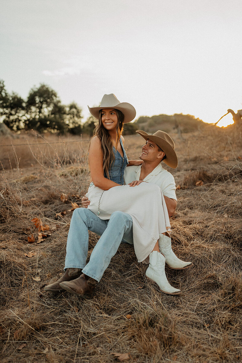 Golden hour engagement session in Temecula California