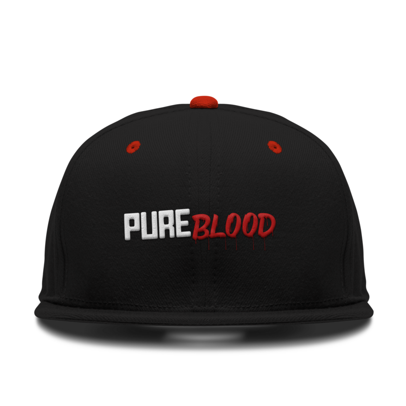 Black Hat white and red Logo