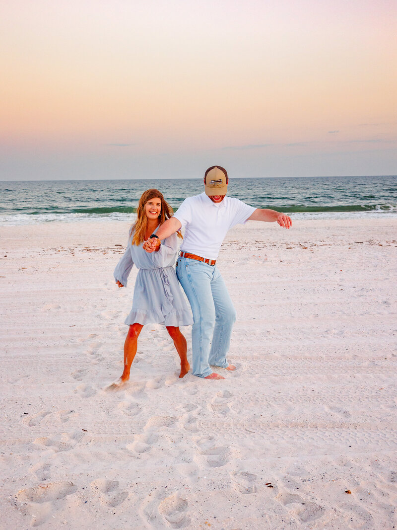 Fun photos of Playful walk with couple