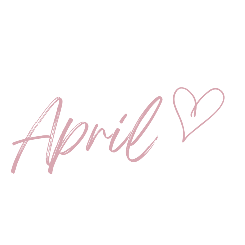 Aprils signature with a heart drawing