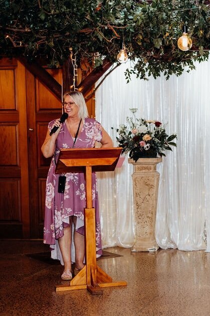 Playful marriage ceremony in boutique NZ venue