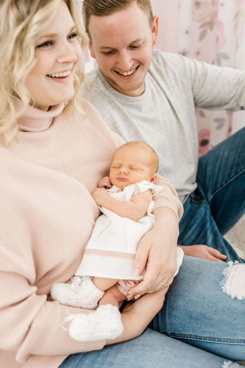 Lifestyle Family Photographer Williamsburg Virginia Newborn Portraits