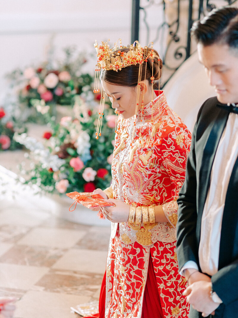 Chinese tea ceremony wedding in Paris