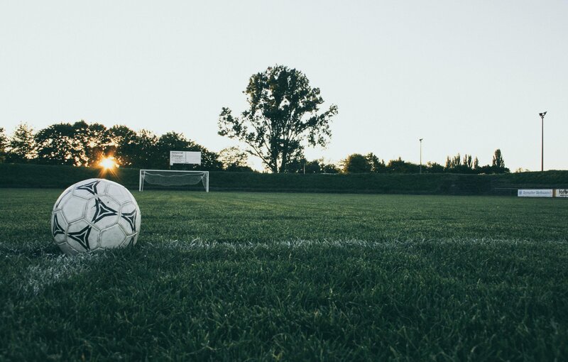 soccer ball on field