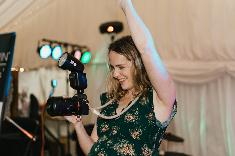 Worcestershire Wedding Photographer at work in Bordesley Park