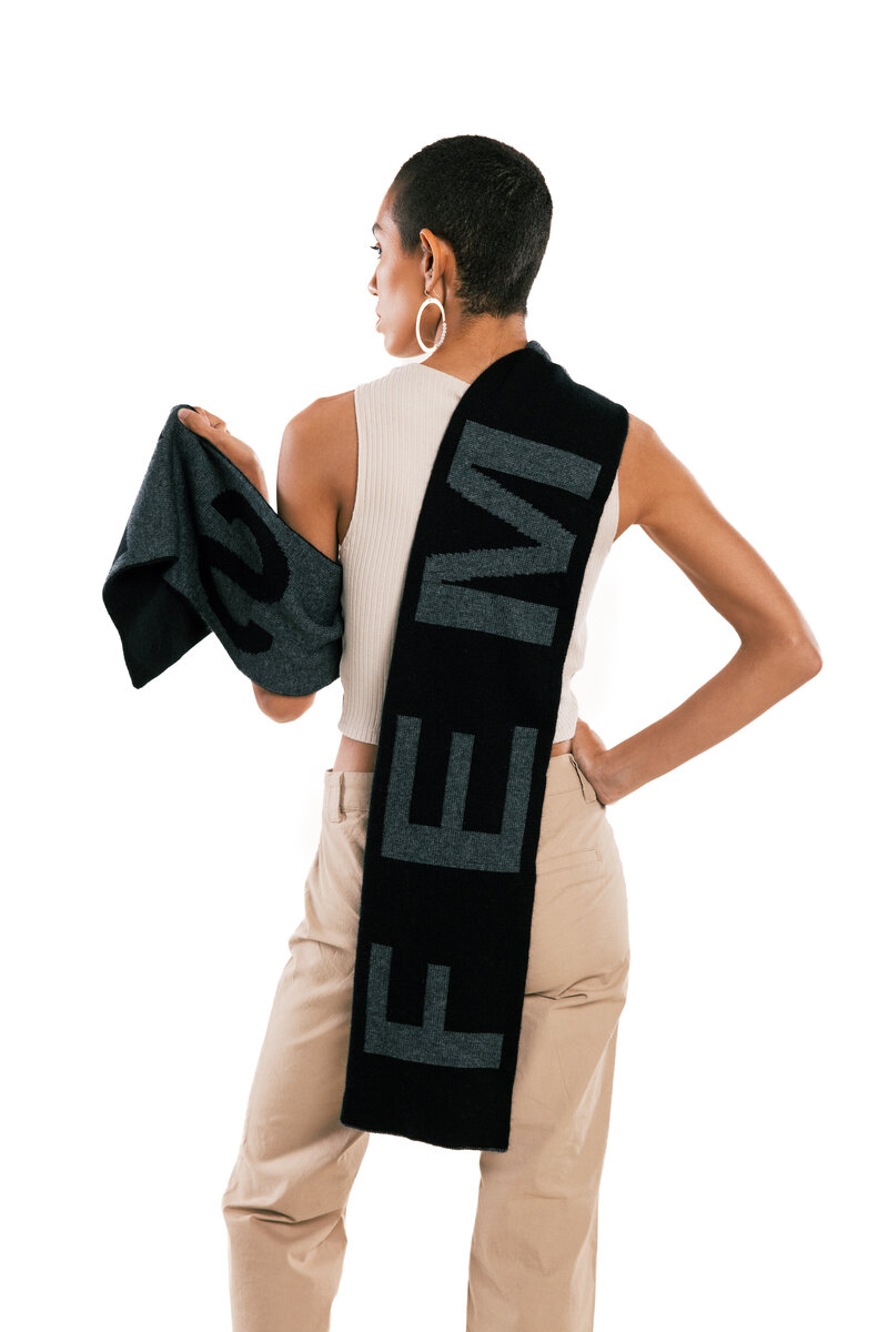 feminist scarf charcoal 2