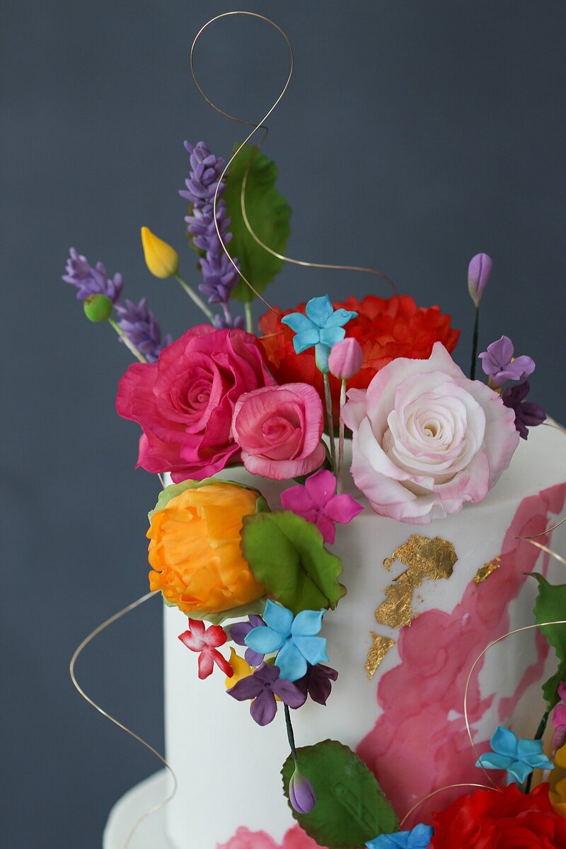 bakes by parisa-atlanta-colorful wedding