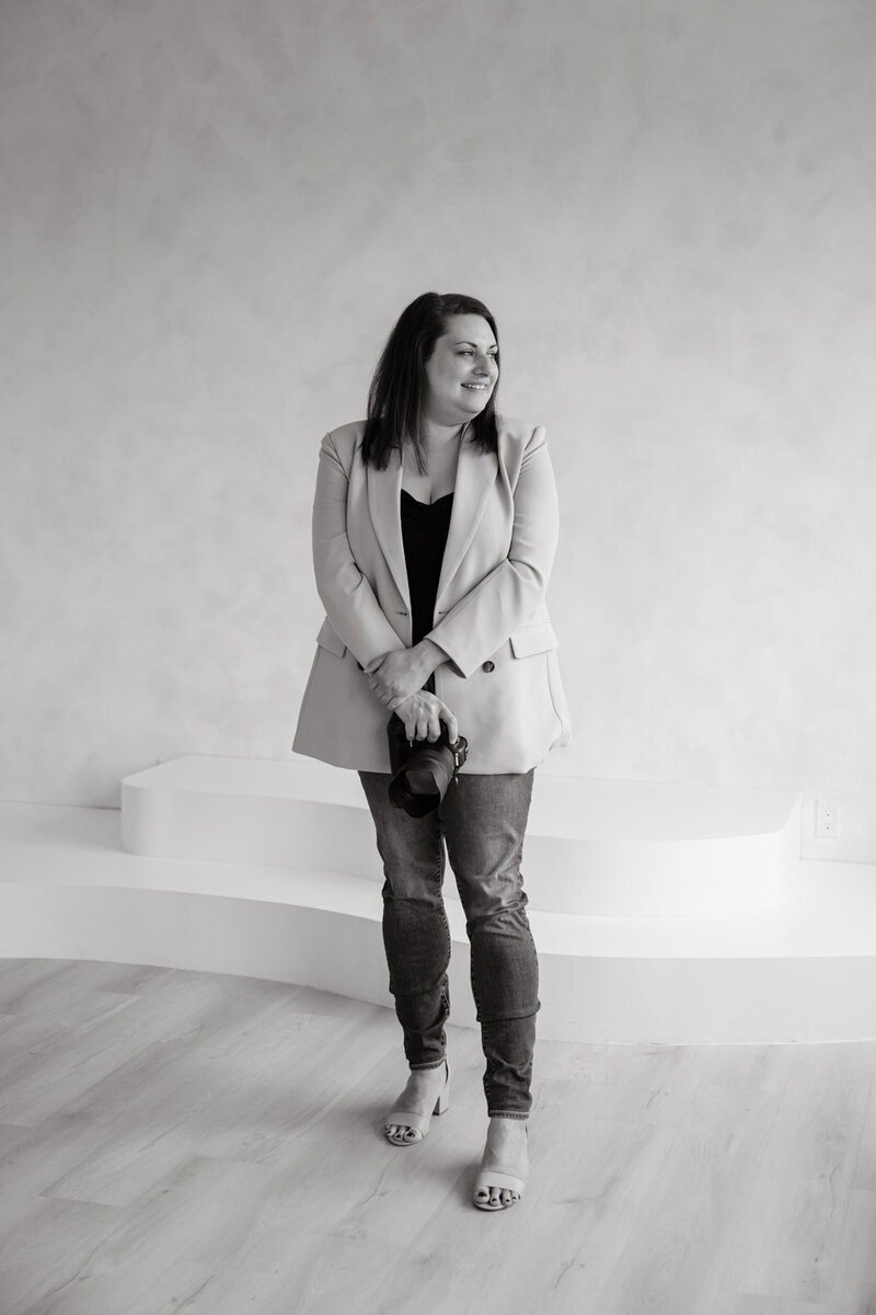 Portrait of Ottawa wedding and portrait photographer Stacy Kenopic, captured in natural light for personal branding