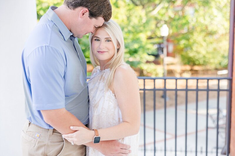 newly engaged couple at Auburn University
