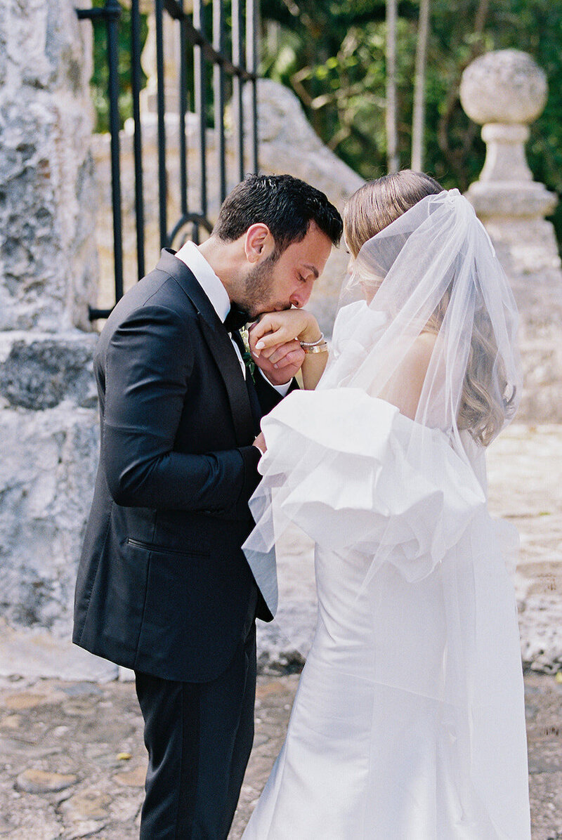 Bride and groom portraits during their destination wedding