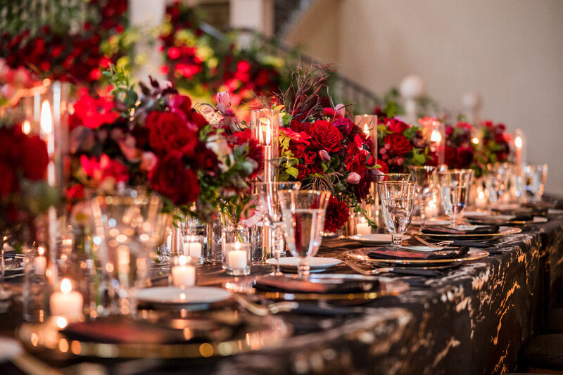 Phantom of the Opera Wedding Flowers by The Flower House
