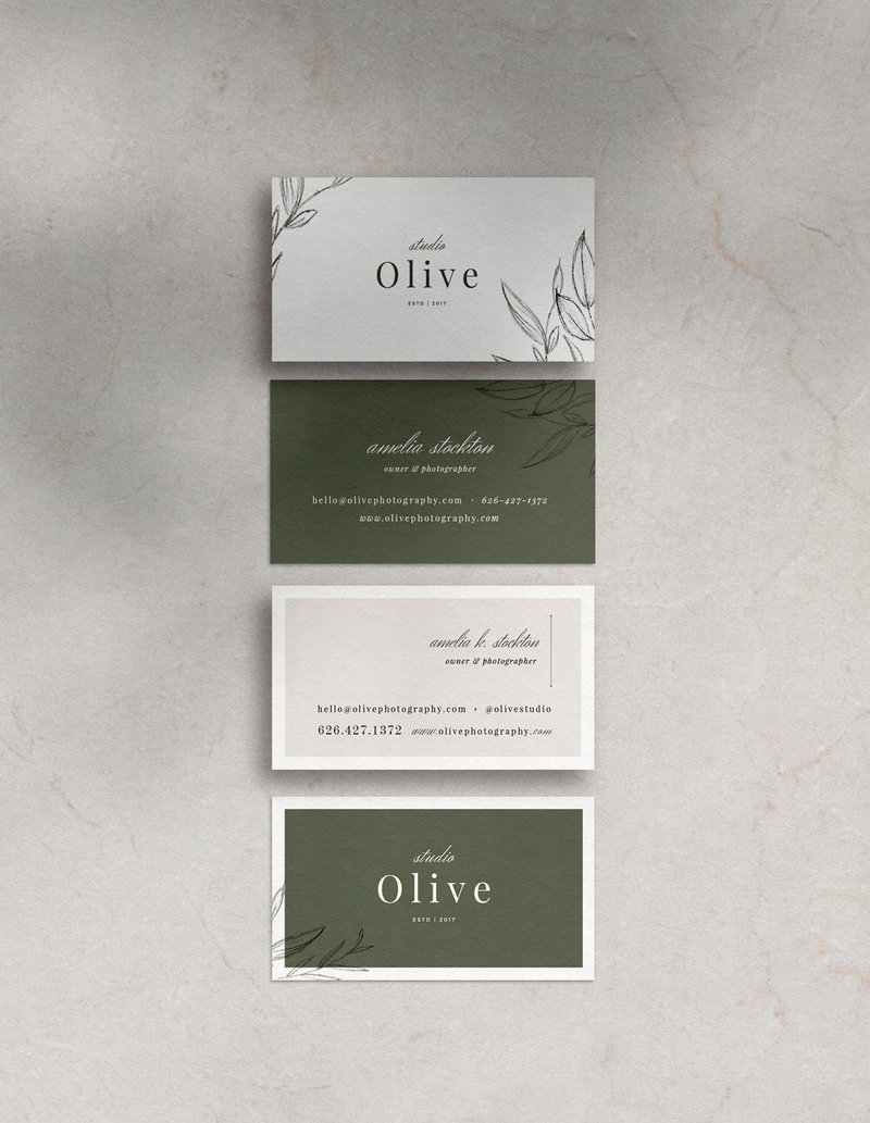 Classic and Natural Creative Stationery Template Design Business Card Template