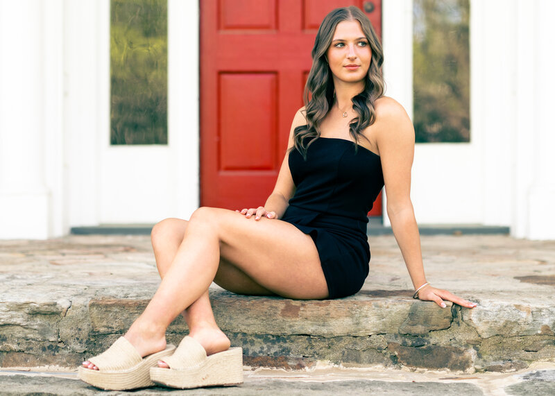 Senior Girl on Steps