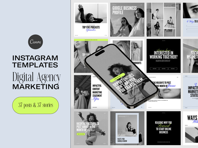 instagram templates for digital marketing agency